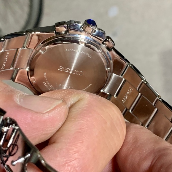 New Seiko Coutura Chronograph Marine Blue Dial - Picture 3 of 9